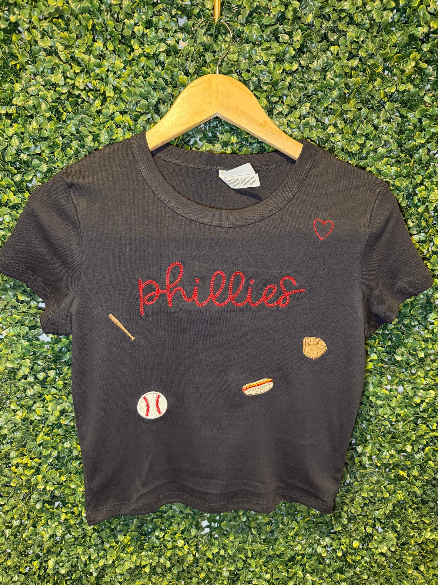 ⚾️ Phillies Embroidered Micro Rib Baby Tee