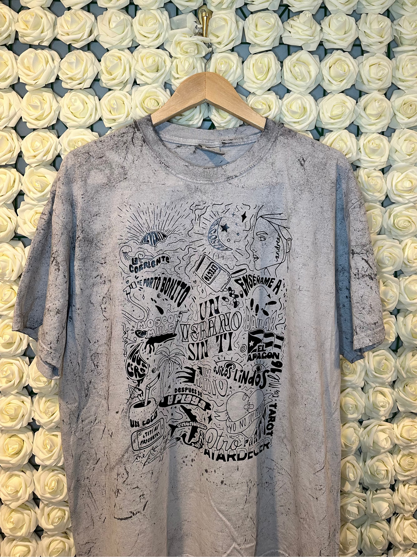 Un Verano Sin Ti Tracklist T-Shirt, Comfort Colors Smoke Tee, Latin Music Graphic Shirt
