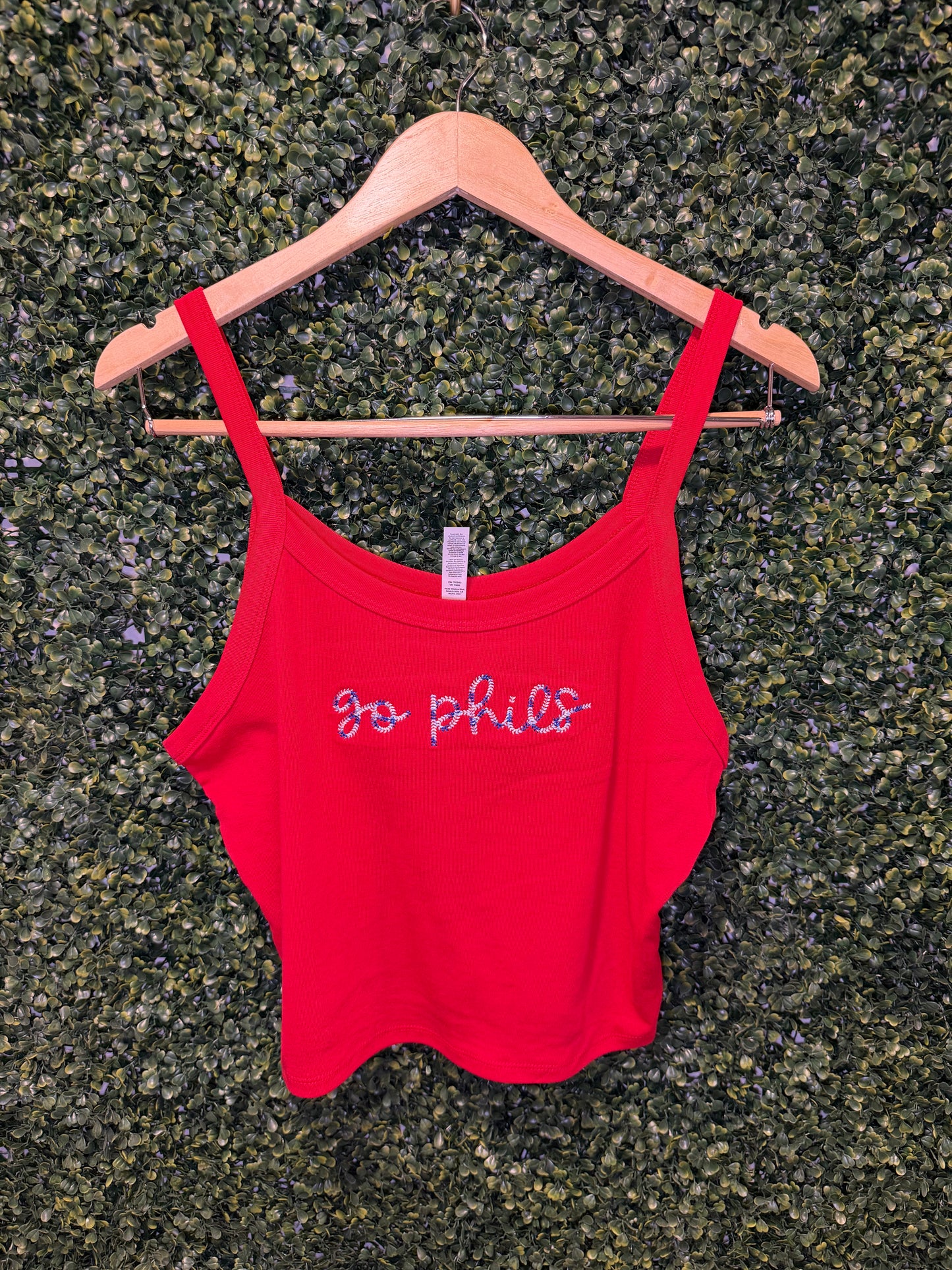 ❤️ Go Phils Embroidered Micro Rib Scoop Tank – Philadelphia Baseball