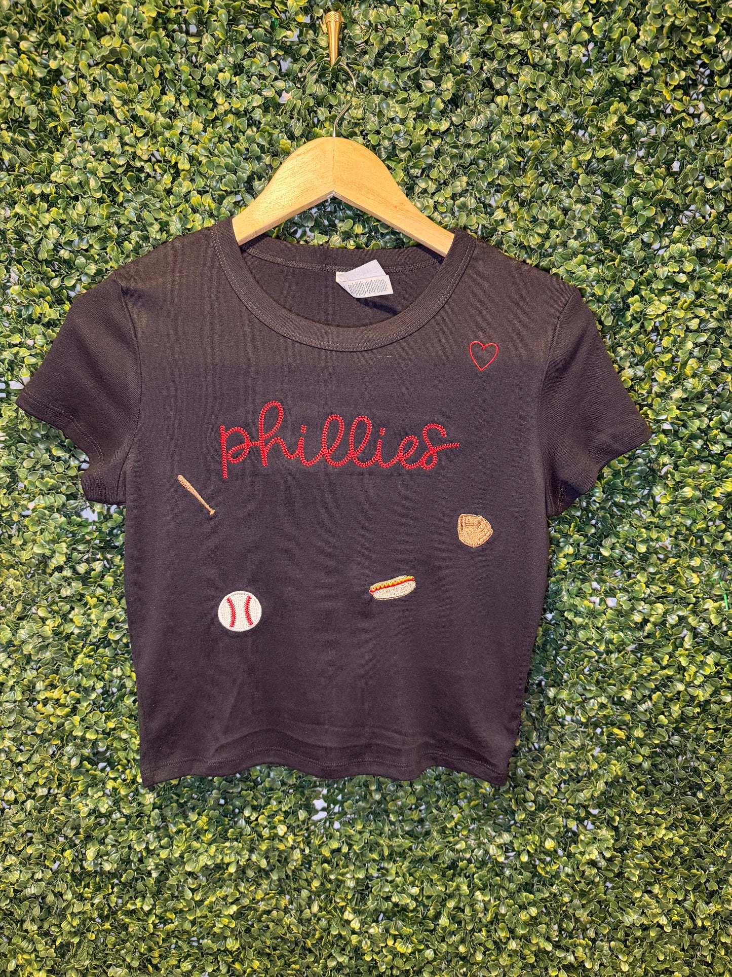 ⚾️ Phillies Embroidered Micro Rib Baby Tee