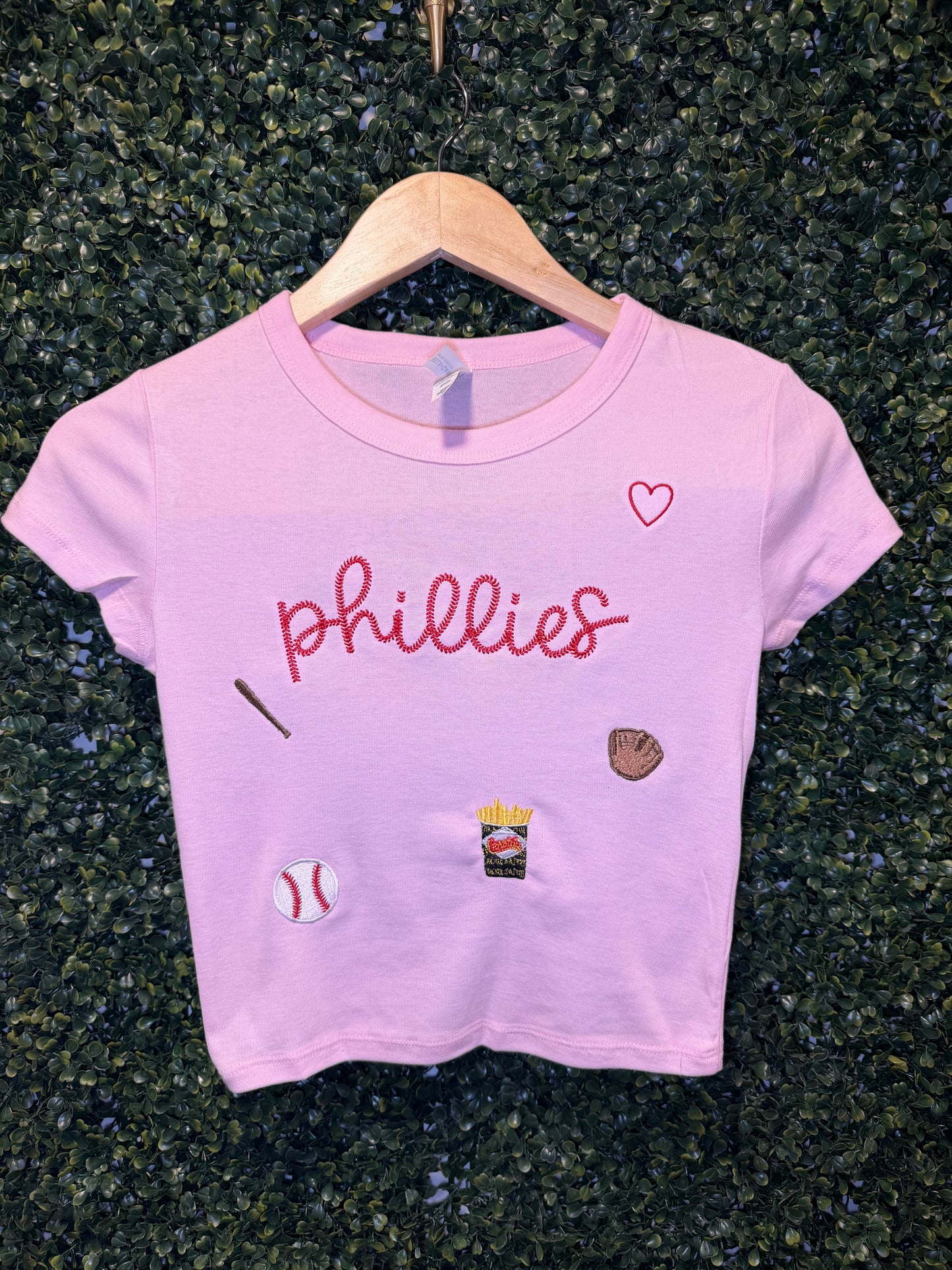 ⚾️ Phillies Embroidered Micro Rib Baby Tee