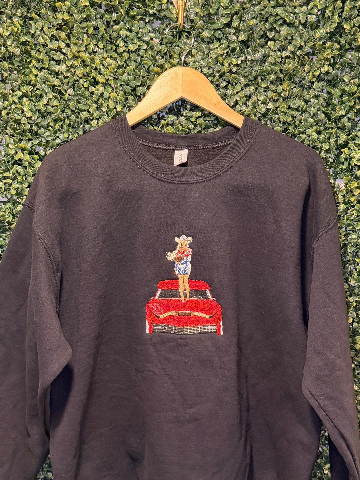 Beyoncé Inspired Car Design Embroidered Crewneck, Hoodie, T-Shirt, Football