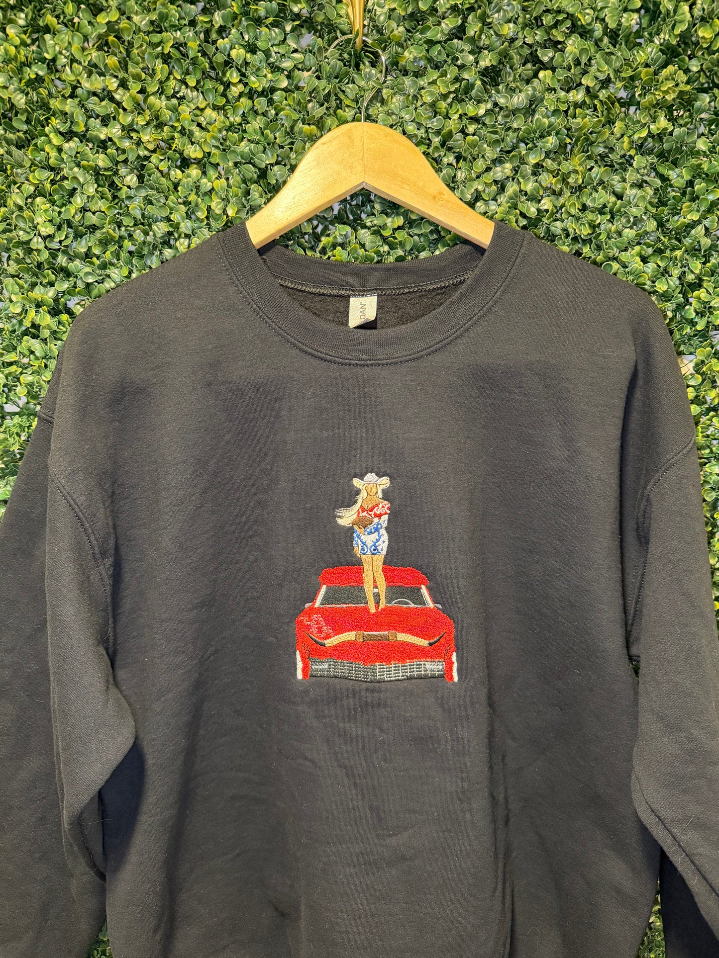 Beyoncé Inspired Car Design Embroidered Crewneck, Hoodie, T-Shirt, Football