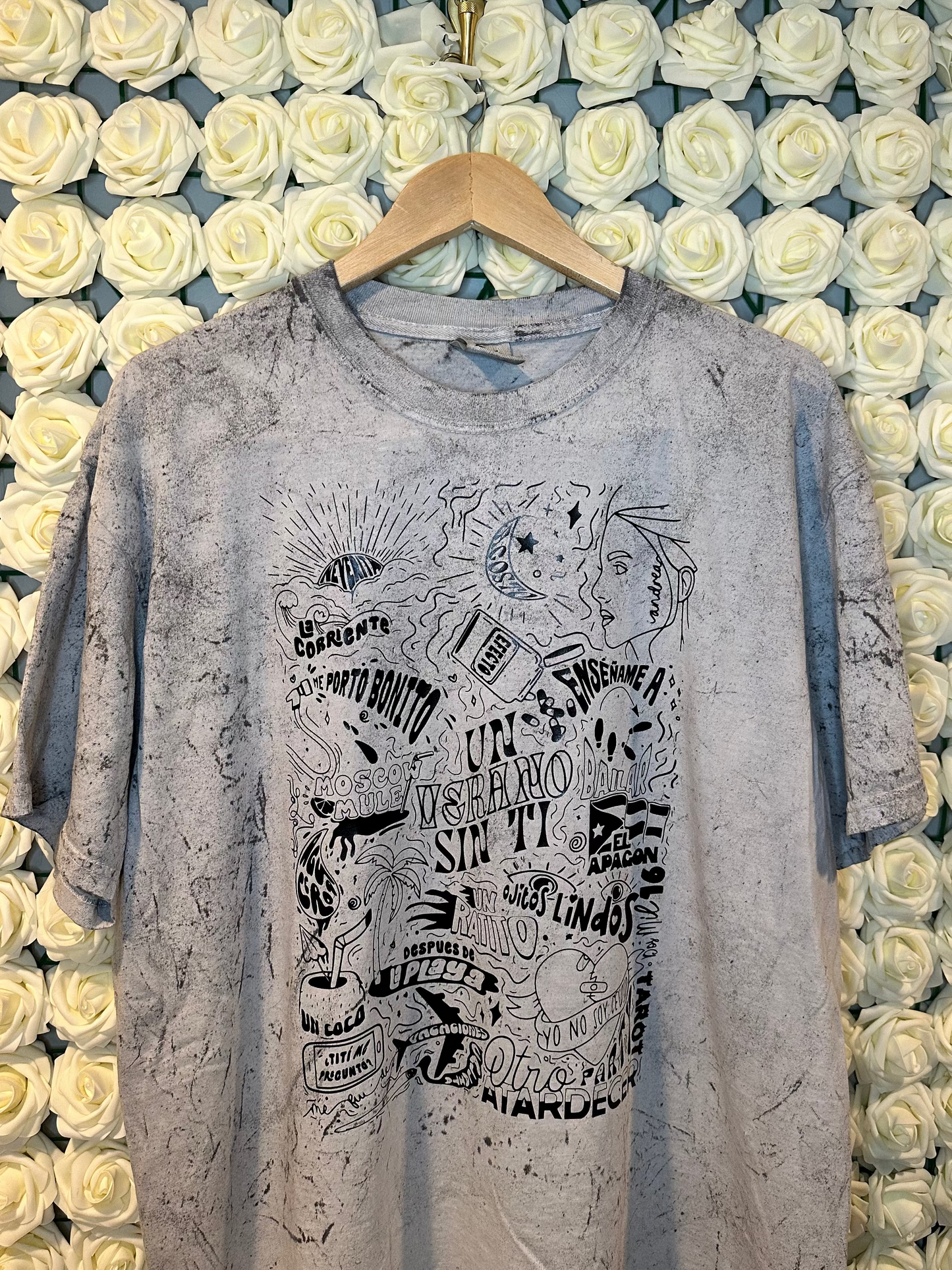 Un Verano Sin Ti Tracklist T-Shirt, Comfort Colors Smoke Tee, Latin Music Graphic Shirt