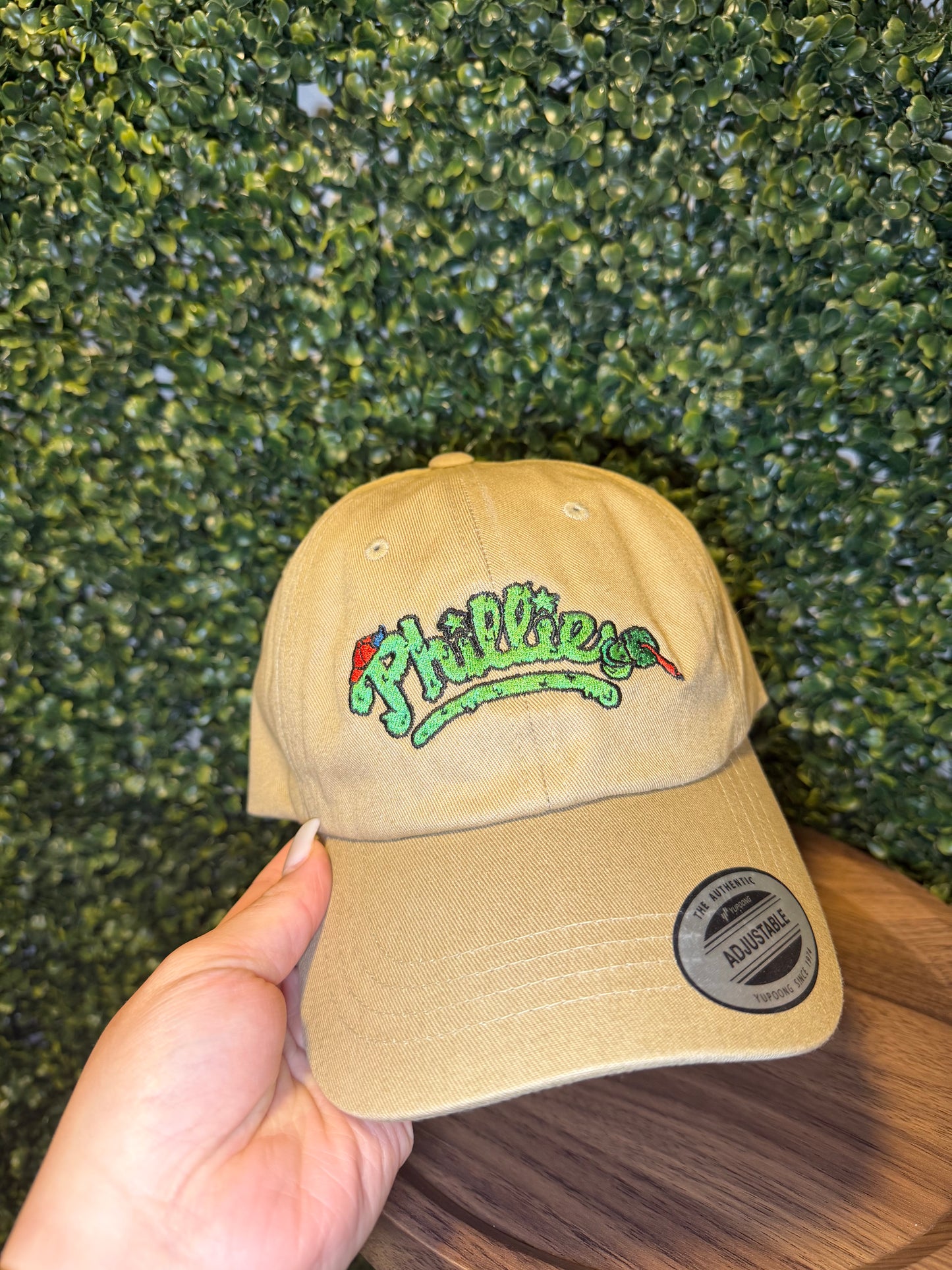 Philly Phanatic Inspired Embroidered Dad Hat| Low Profile Strapback | Black or Khaki |Philadelphia Baseball