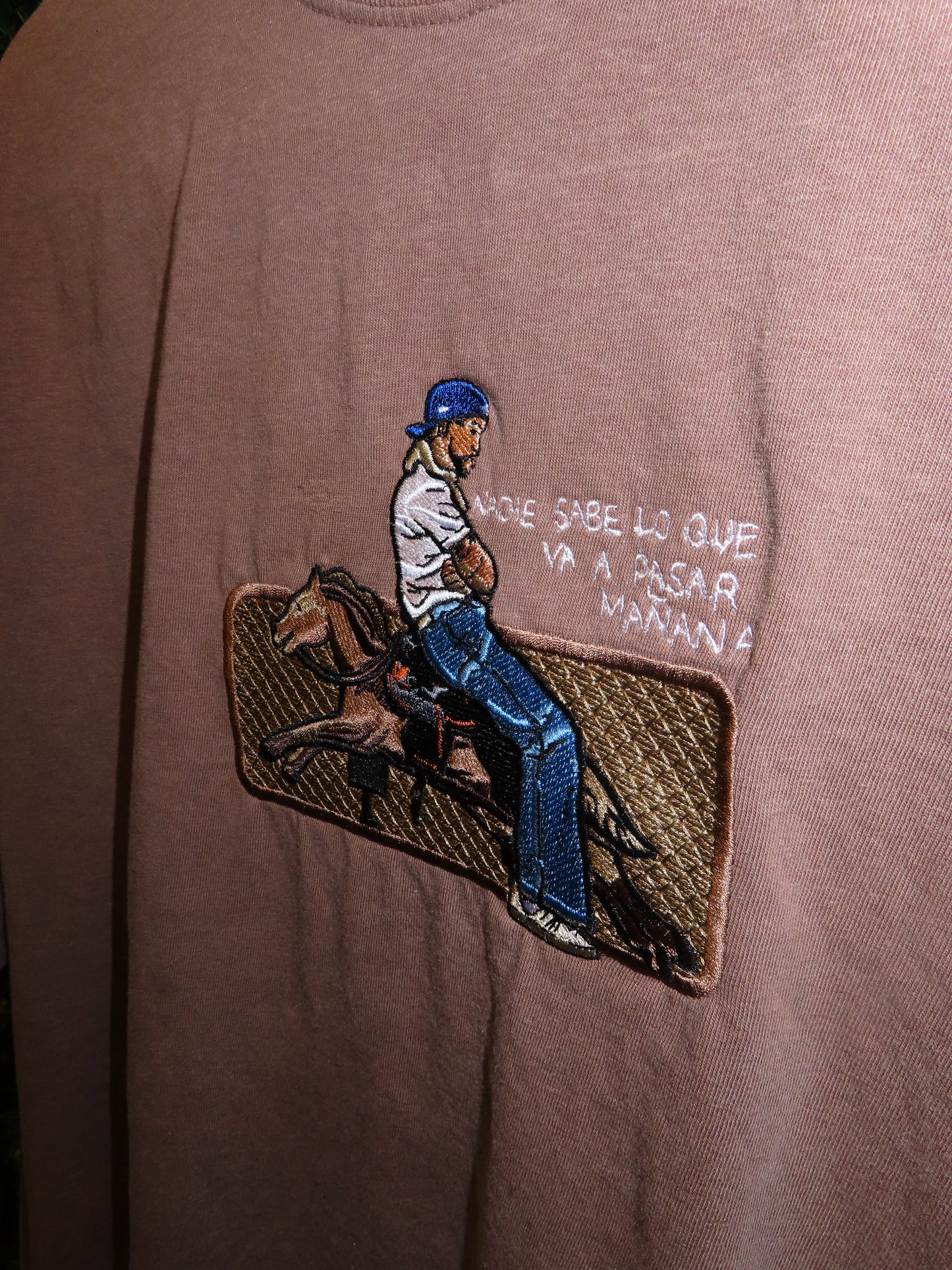 Nadie Sabe Lo Que Va a Pasar Mañana Embroidered Hoodie, Crewneck or T-Shirt - Puerto Rico Bad Bunny Inspired