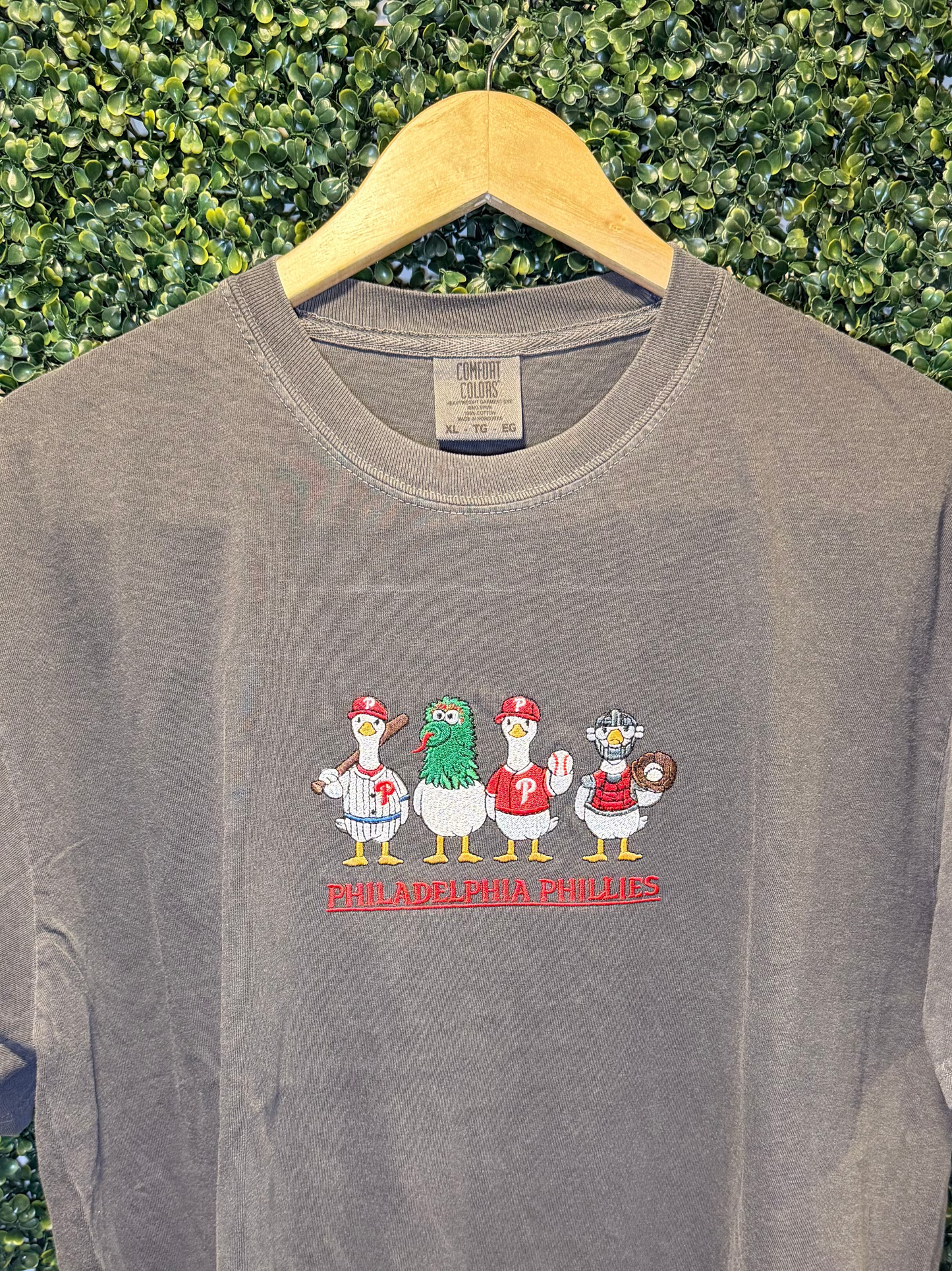 Philly Goose Embroidered T-Shirt - Philadelphia Baseball Inspired