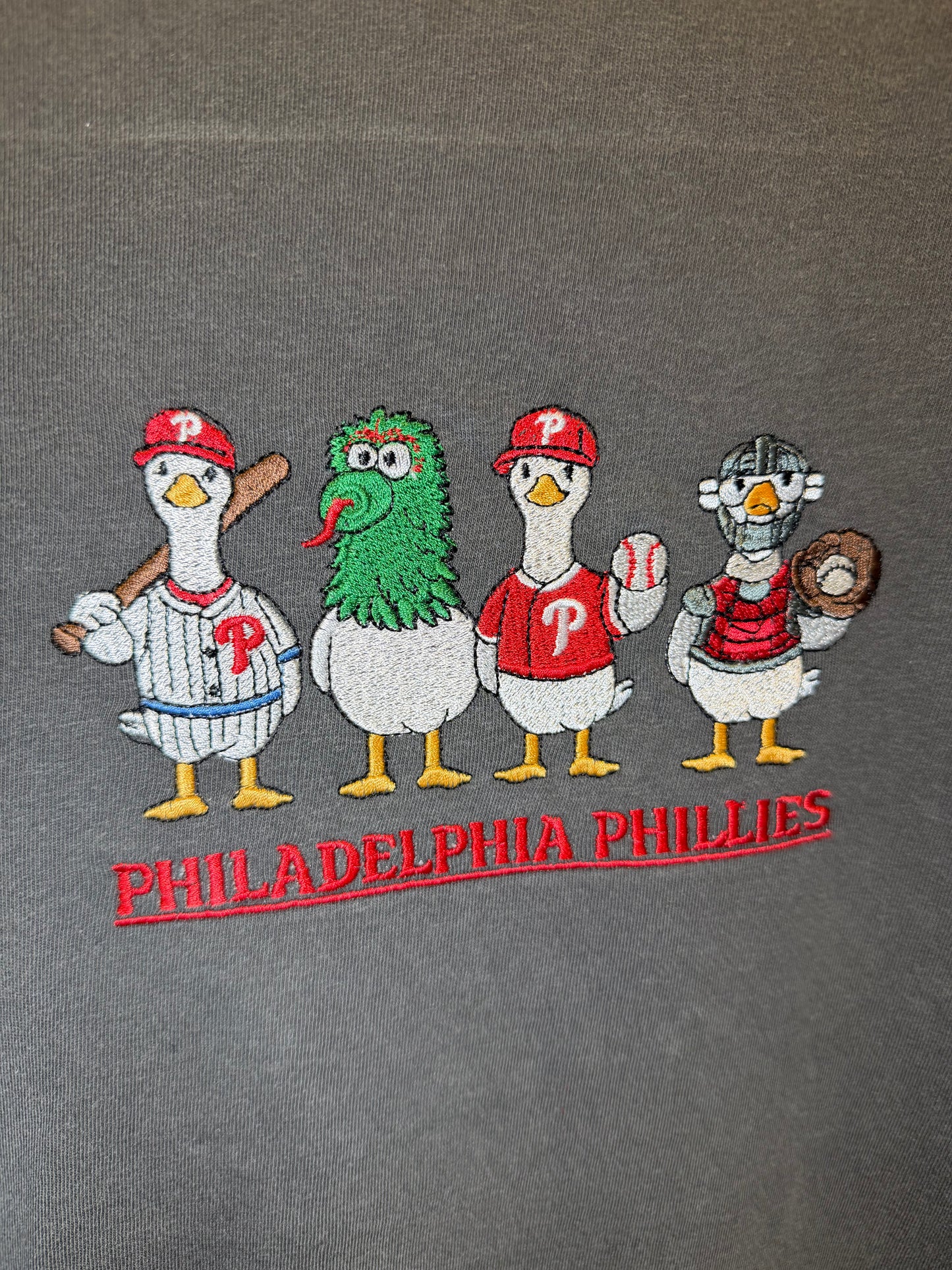 Philly Goose Embroidered T-Shirt - Philadelphia Baseball Inspired