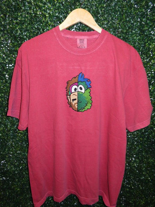 Harper+Phanatic Inspired Embroidered T-Shirt – Philadelphia Baseball, Comfort Colors Tee