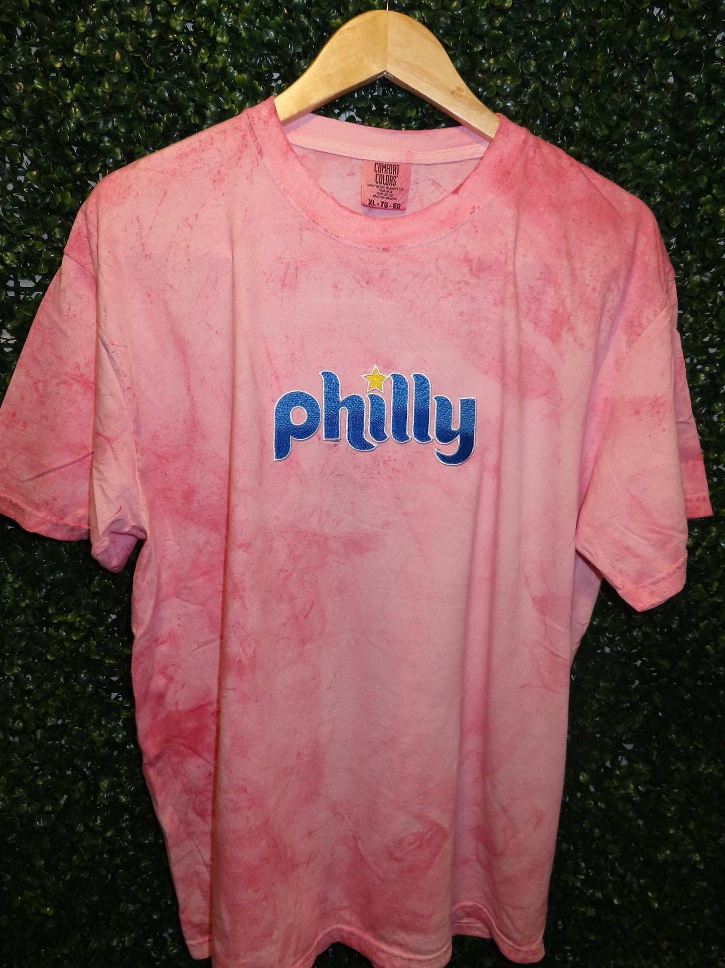 Philly Connect Embroidered Colorblast T-Shirt – Comfort Colors, Philadelphia Baseball Inspired