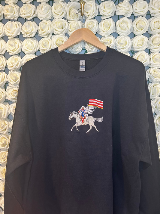 Cowboy Carter Embroidered Tee, Crewneck, or Hoodie - Beyoncé Act II Horse Design